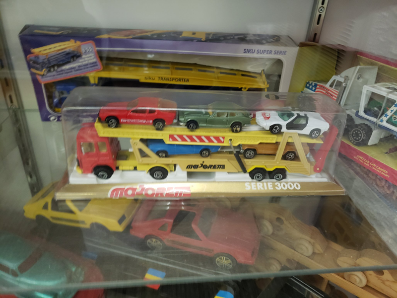 I almost asked if they’d sell me this Majorette transporter